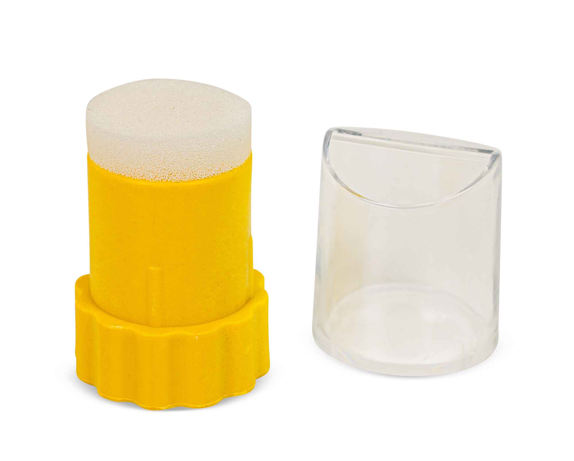 RuBee® Zeichengerät mit Schlitzöffnung, gelb – Länge 6 cm, Ø 4 cm