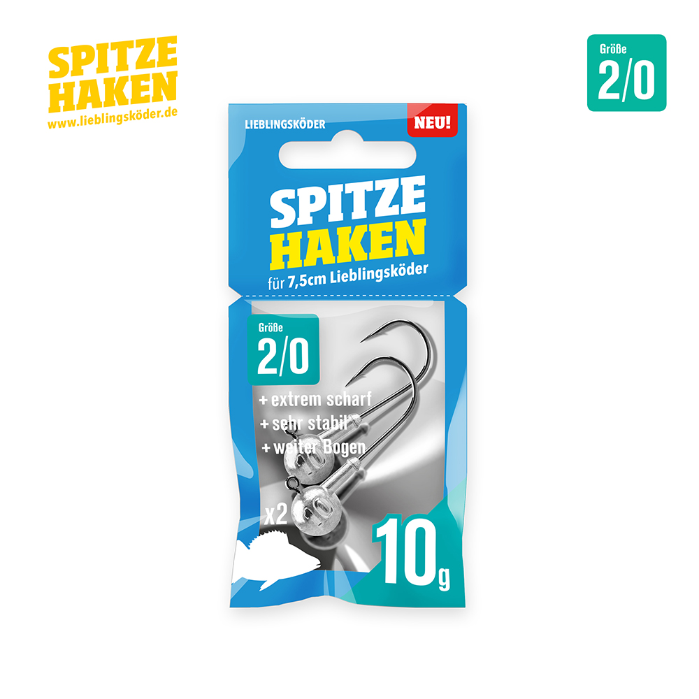 Lieblingsköder Der Spitze Haken 2/0 – Jighaken für Gummiköder