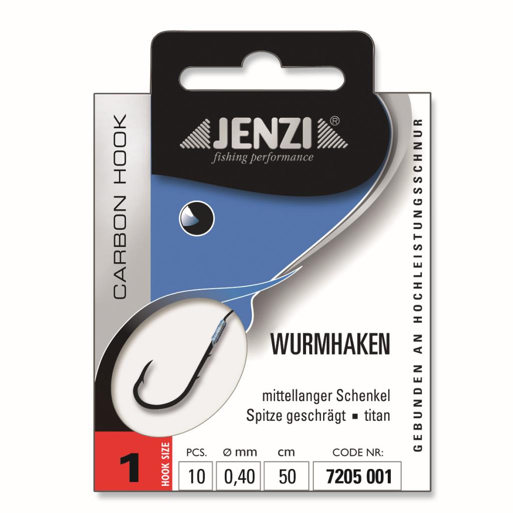 Jenzi Wurmhaken gebunden