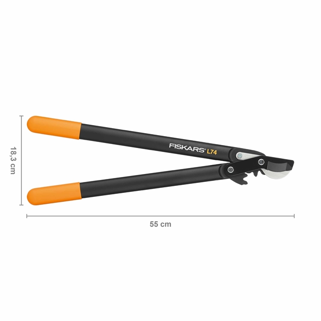 Fiskars L74 PowerGear II Bypass-Getriebeastschere
