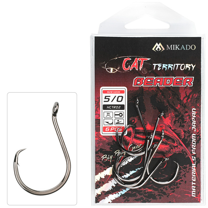 Mikado Cat Territory Beader Welshaken Schwarznickel