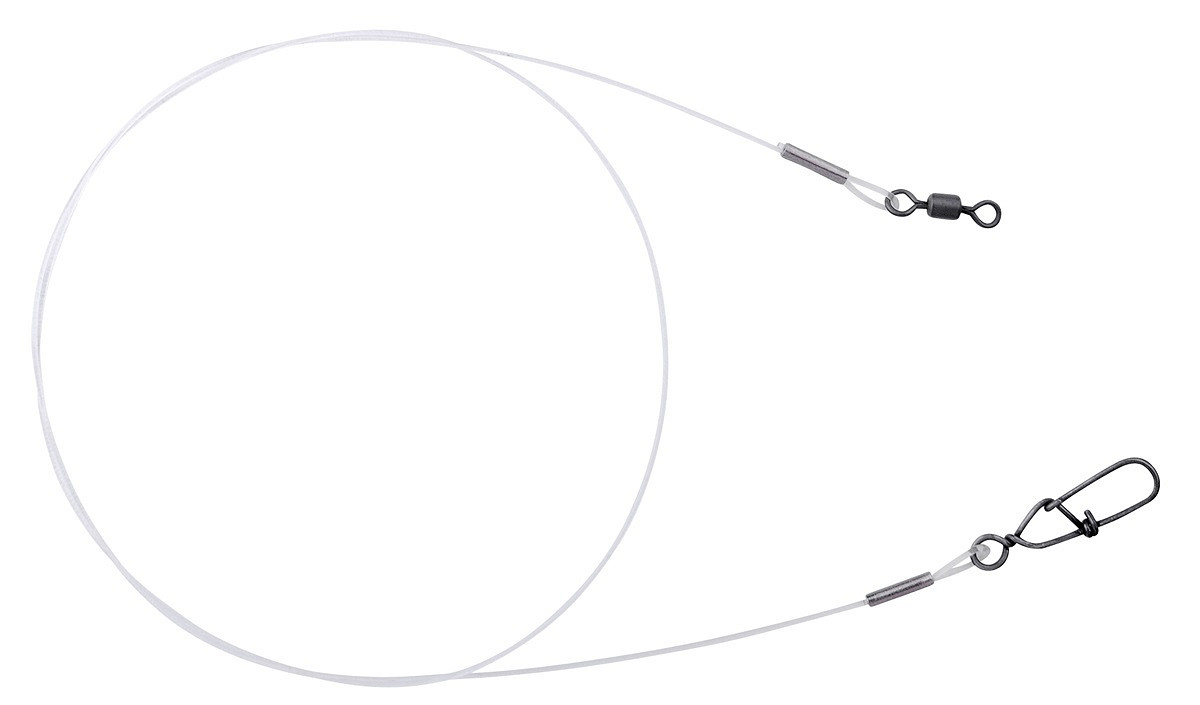 SPRO Matte Black Leader Fluoro Raubfischvorfach – 2 Stück
