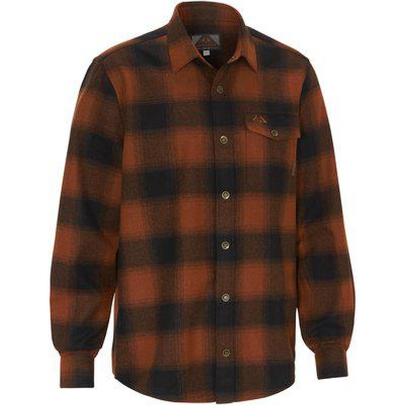 Swedteam Herren Hemd Lynx Wool Dark Orange