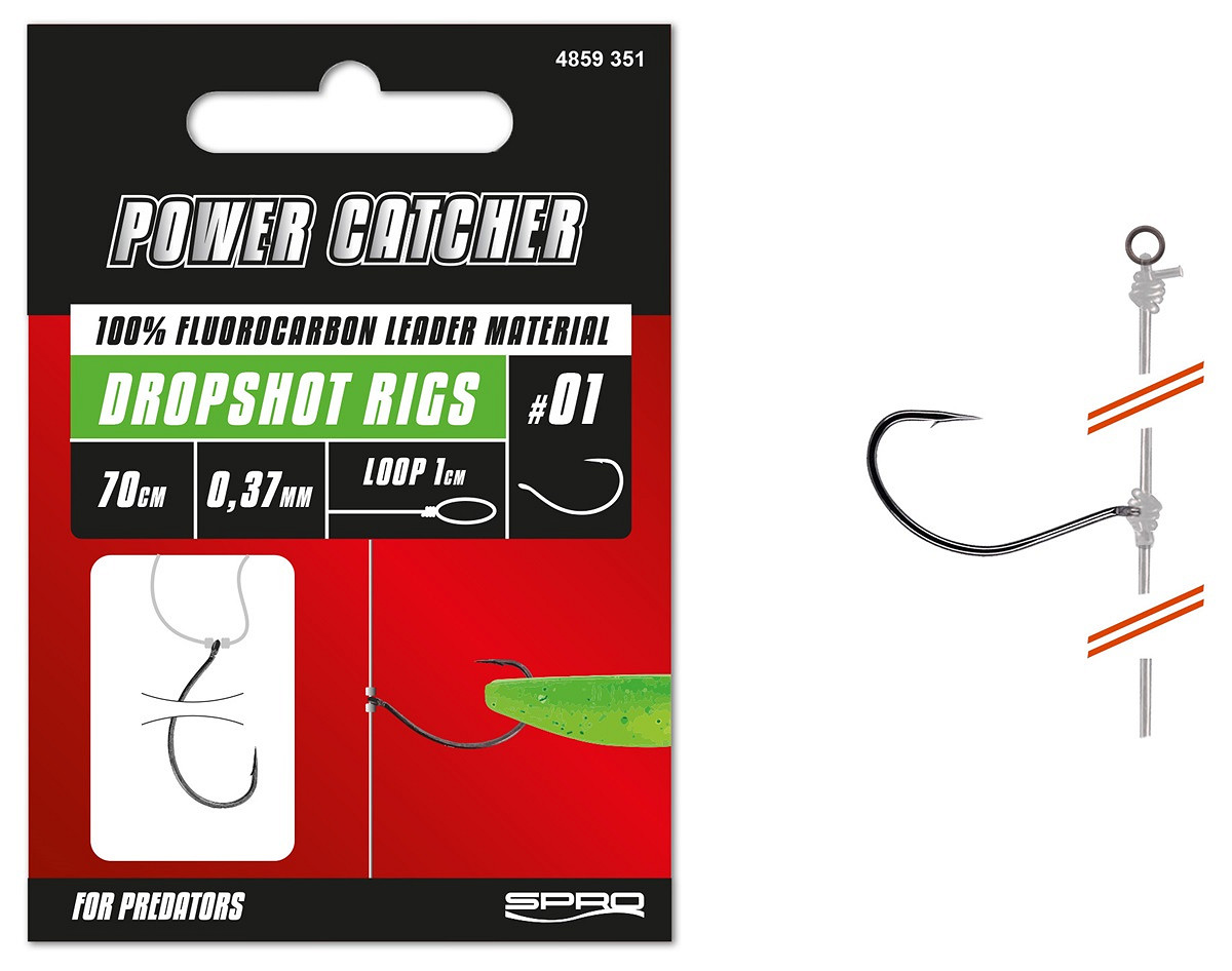 PowerCatcher Dropshot Rigs Fertigmontage – 3 Stück
