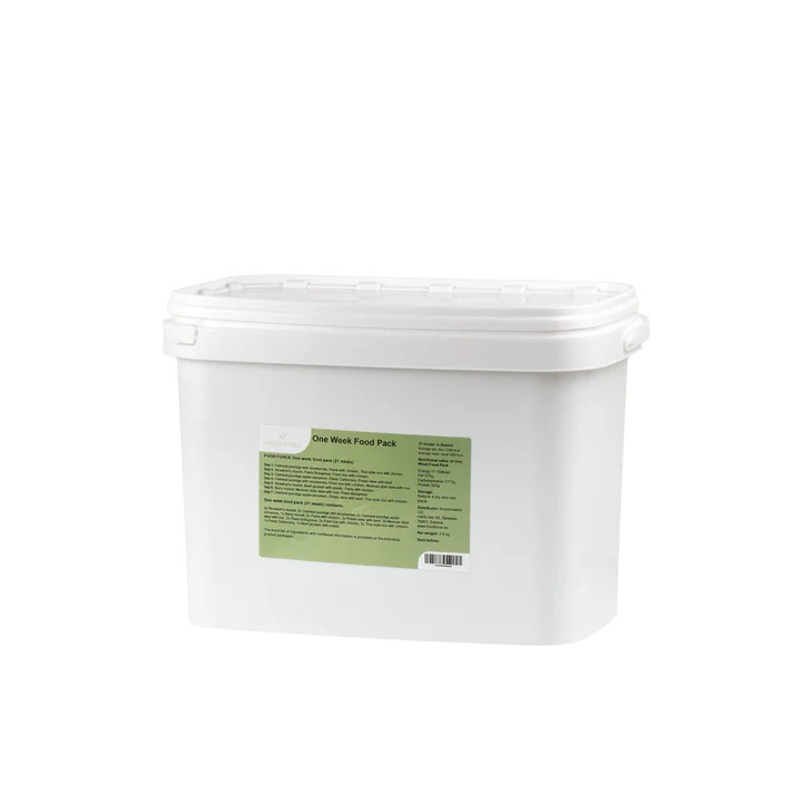 Food Force Wochenpaket 21 Mahlzeiten Eimer 2782 g
