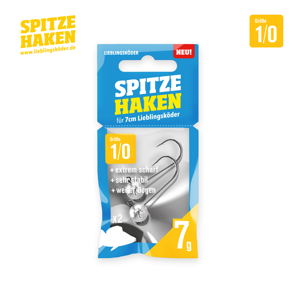 Lieblingsköder Der Spitze Haken 1/0 – Jighaken für Gummiköder