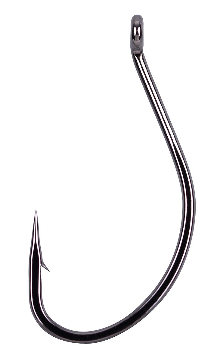 Gamakatsu Worm 39 Offsethaken NS-Black – 12 Stück