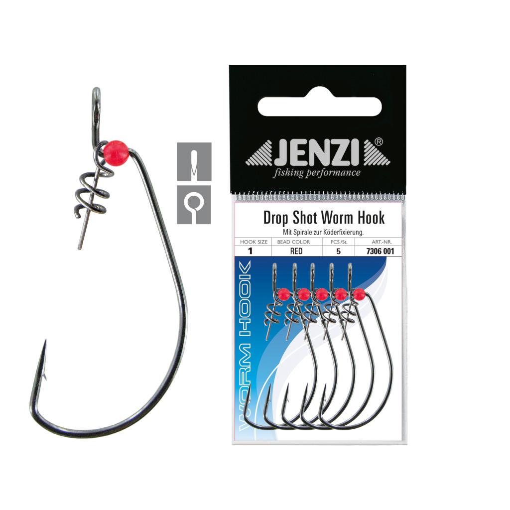 Jenzi Drop-Shot Worm Hook 5 Stück