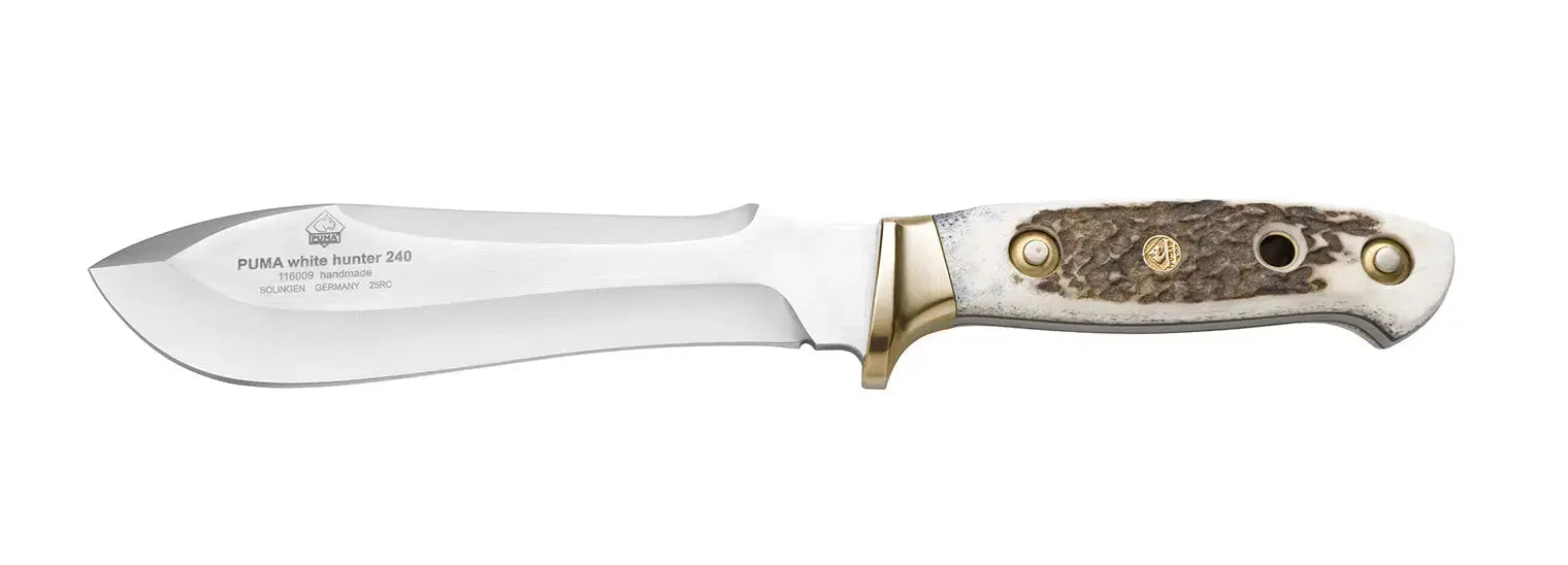 Puma White Hunter 240 Jagdmesser – Hirschhorn, Made in Germany