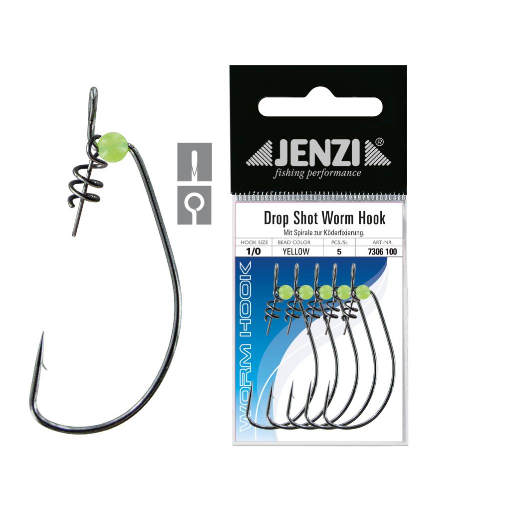 Jenzi Drop-Shot Worm Hook 5 Stück