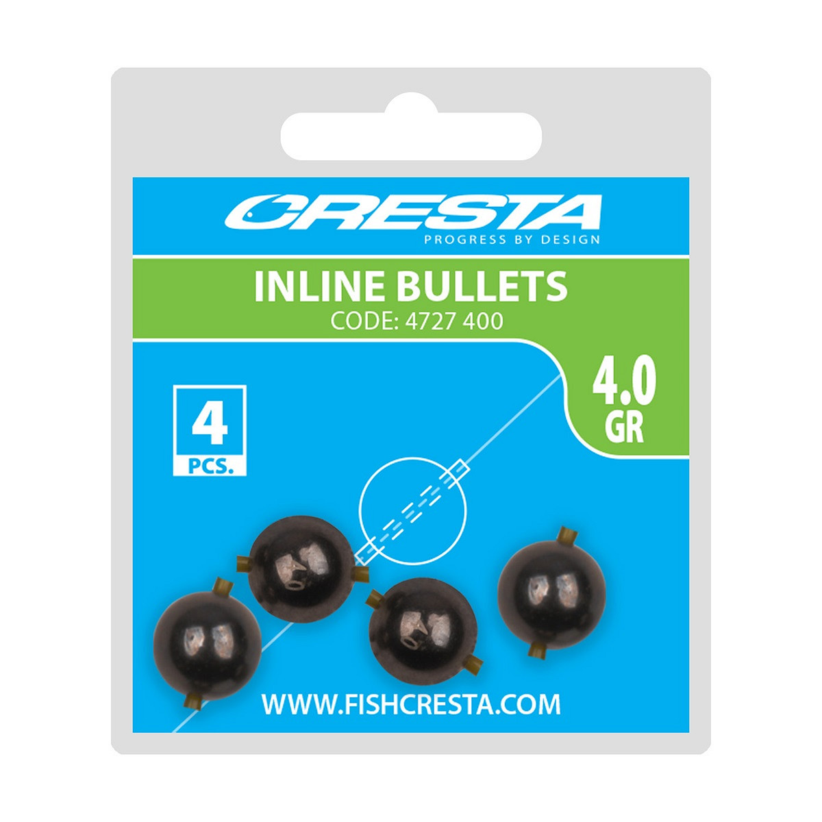 Cresta Inline Bullets Bleischrot-Geschosse – 3 Stück