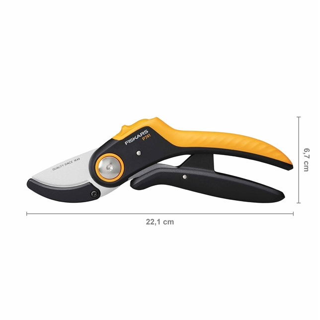 Fiskars P741 Plus PowerLever Amboss-Gartenschere