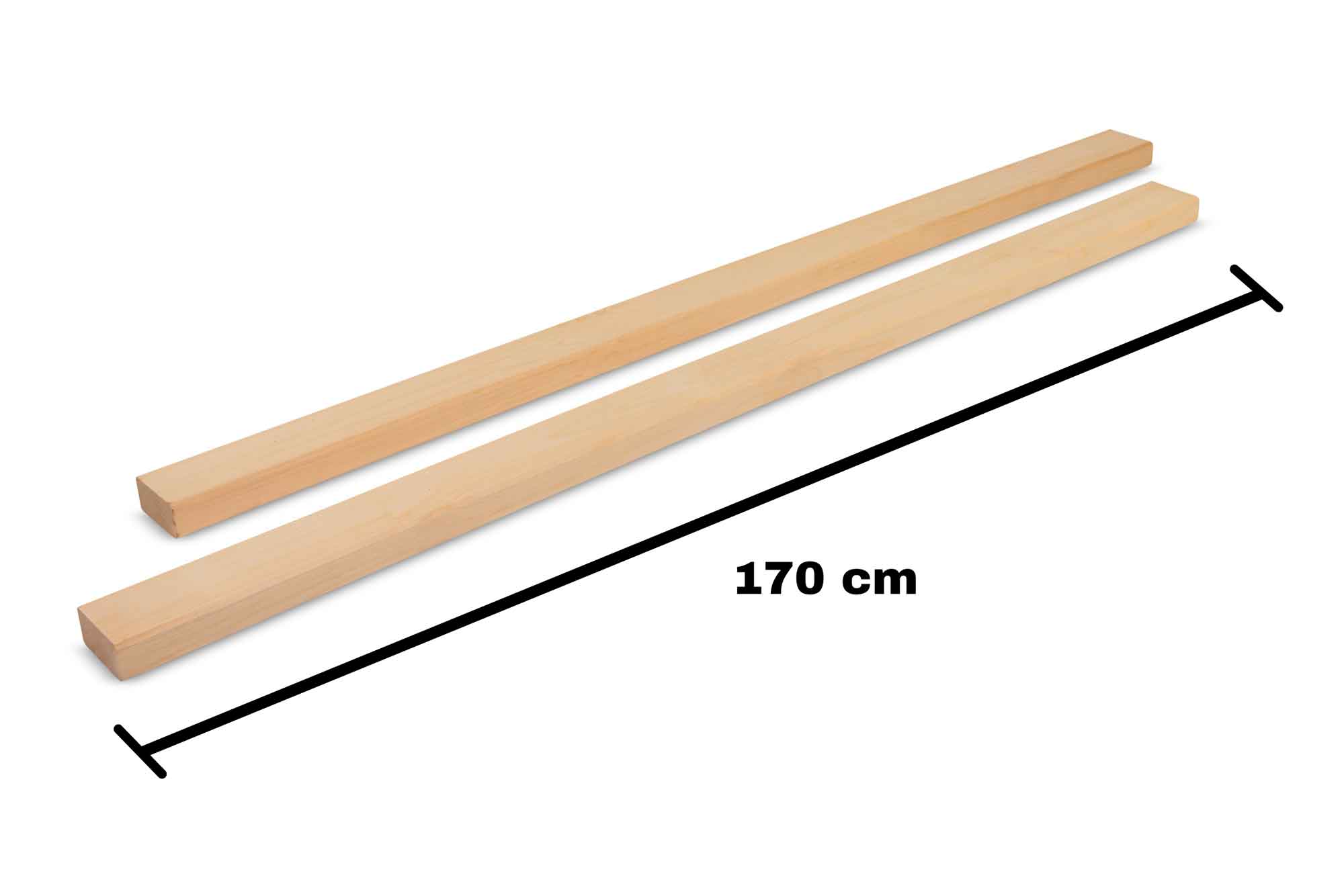 Hölzer für 4er-Beutenbock „lange Seite“, 1 Paar à 1700 mm