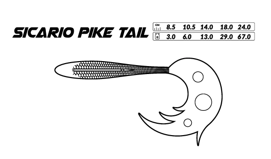 Mikado Sicario Pike Tail 10,5 cm