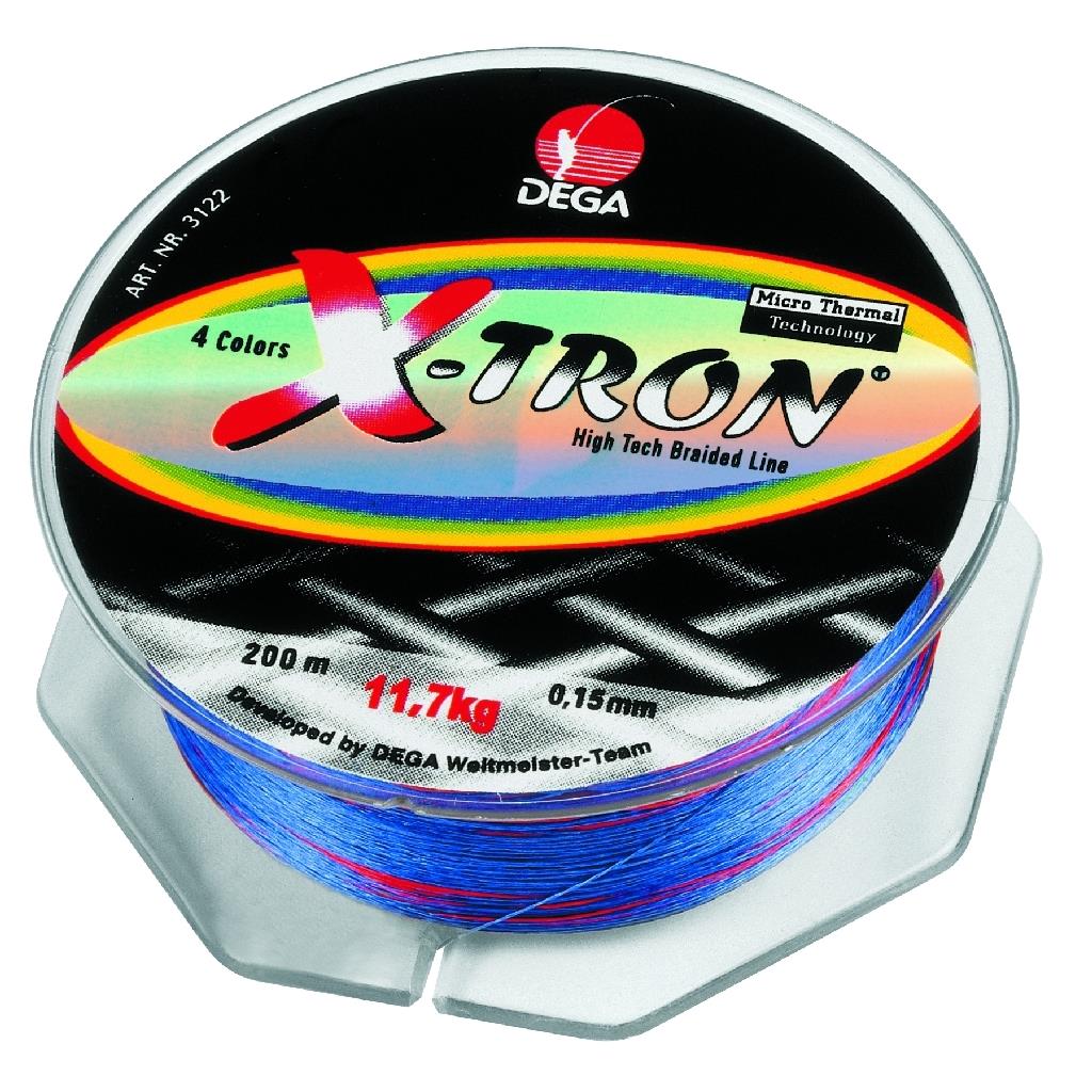 Jenzi X-Tron 200 m geflochtene Schnur 0,30 mm, 4-farbig