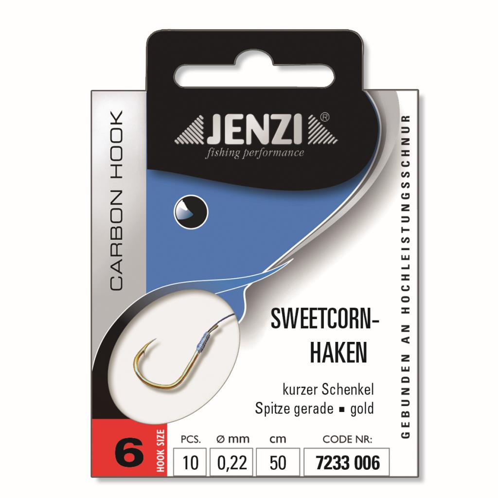 Jenzi Sweetcornhaken gebunden Gold