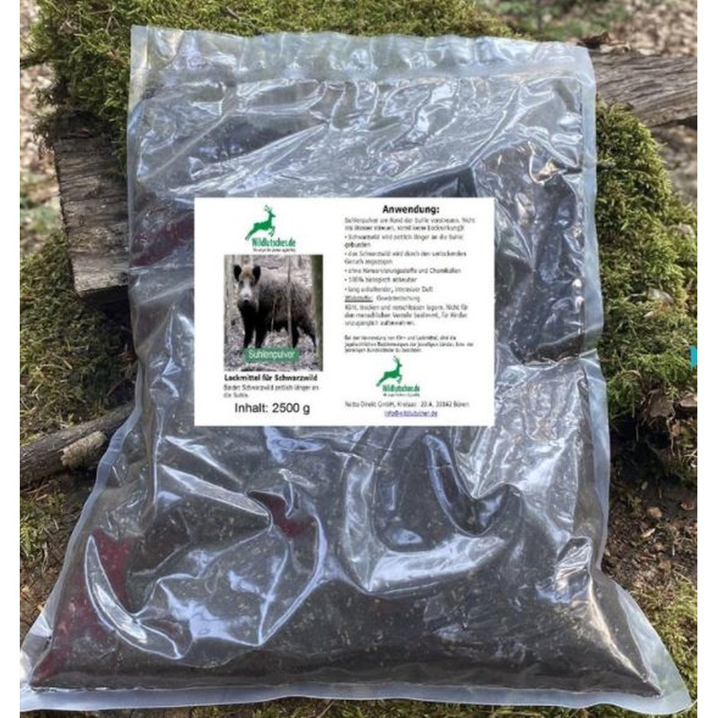 Wildlutscher Suhlenpulver 2,5 kg – Lockmittel für Schwarzwild an der Suhle