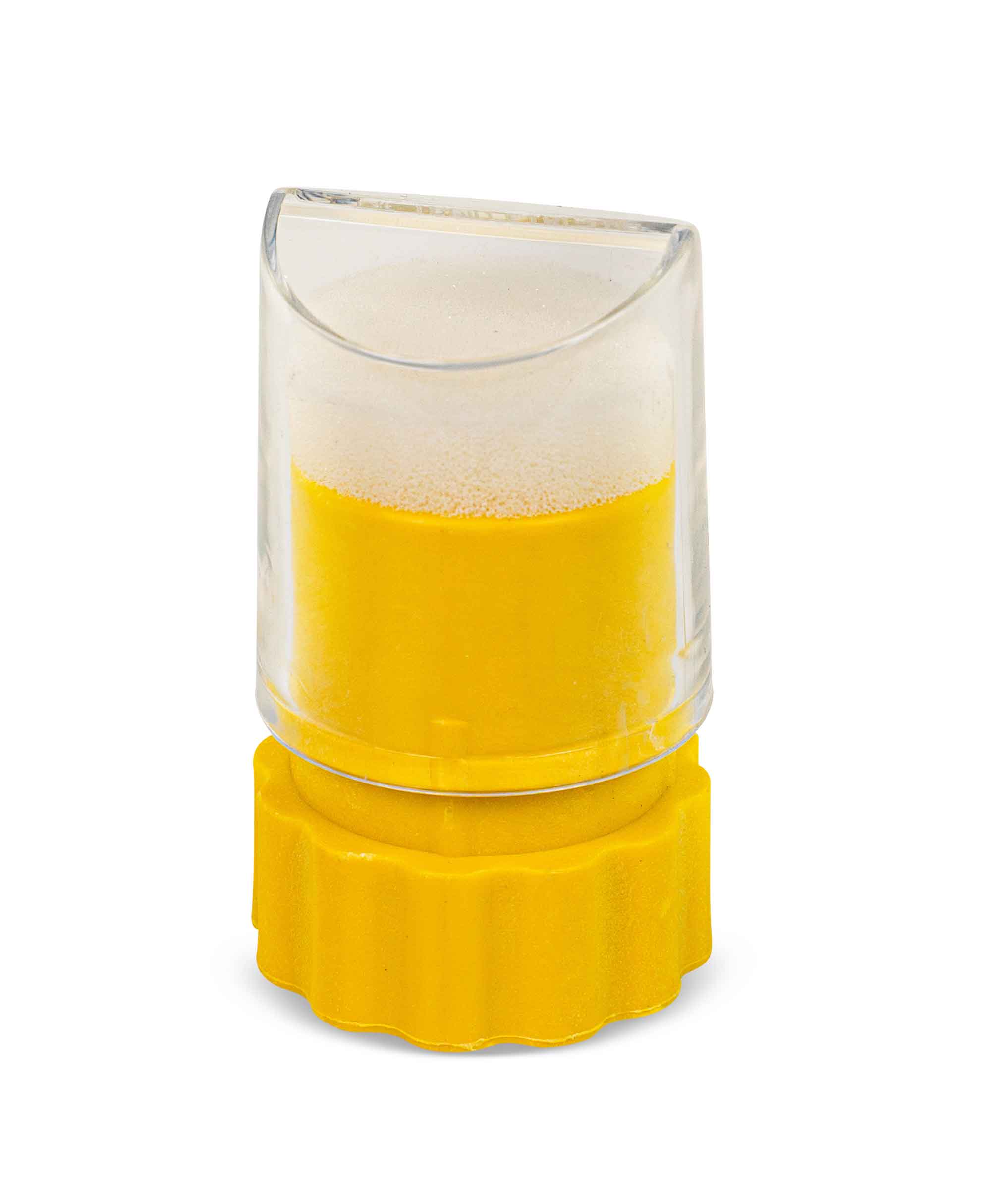RuBee® Zeichengerät mit Schlitzöffnung, gelb – Länge 6 cm, Ø 4 cm