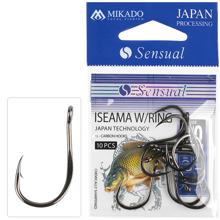 Mikado Sensual Iseama mit Ring Brassenhaken Black Nickel