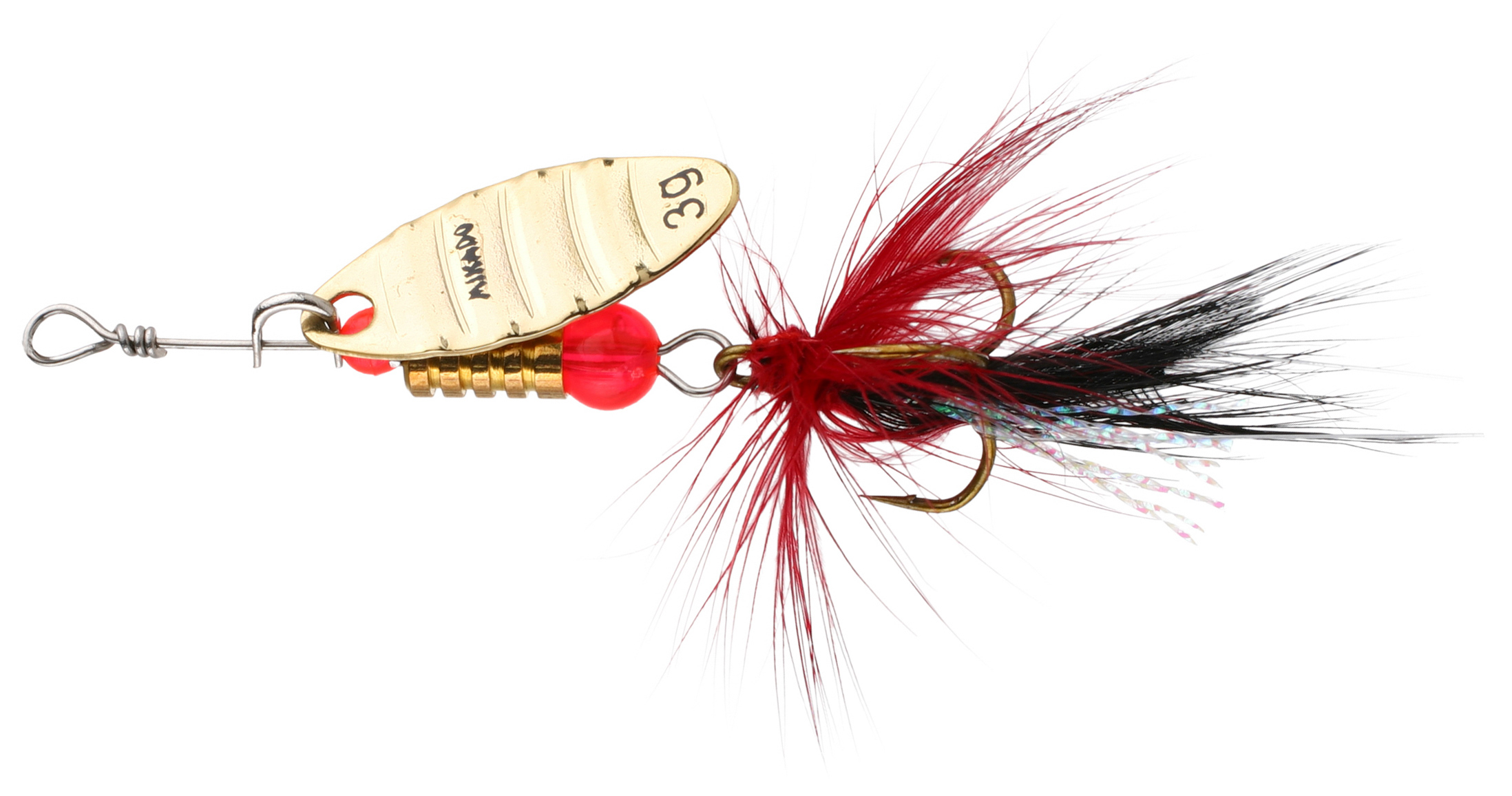Mikado Stream Folded Spinner 3 g mit Quaste – Gold
