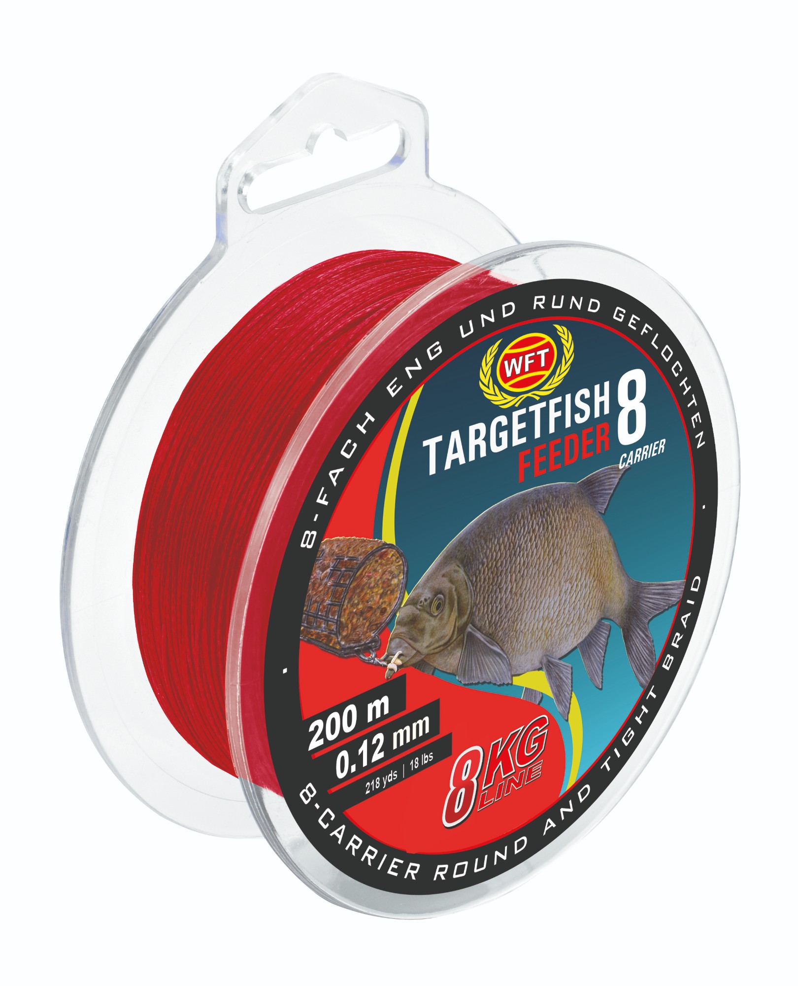 WFT Targetfish 8 Feeder blood red 200 m