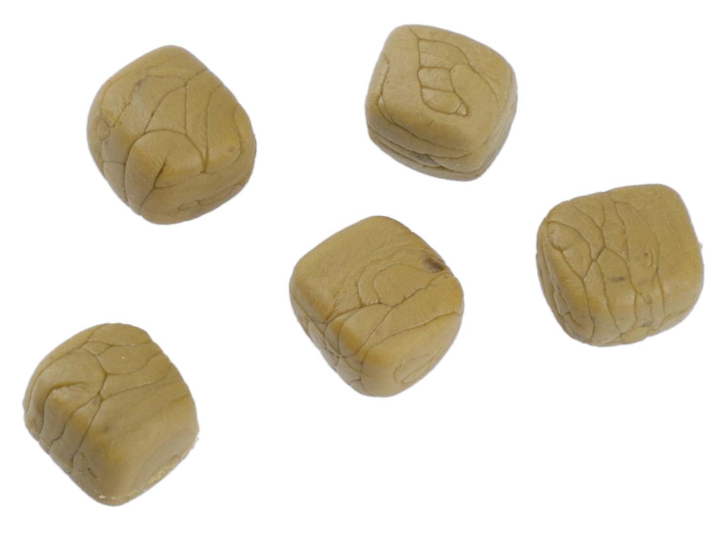 Mikado Floating Dog Biscuit Kunstköder 12 mm – schwimmender Karpfenköder, 8 Stück
