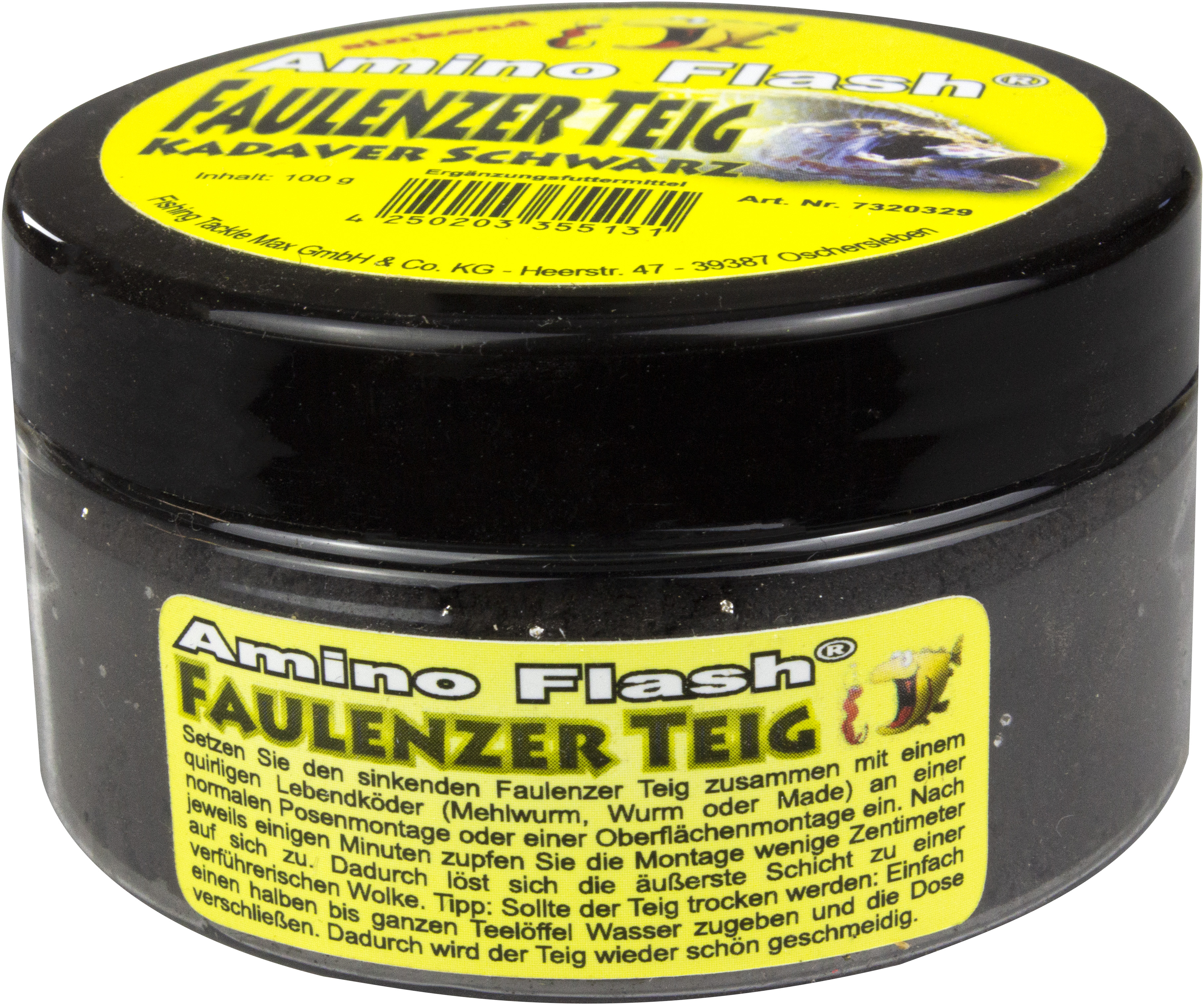 FTM Amino Flash Faulenzer Teig Kadaver Schwarz 100 g