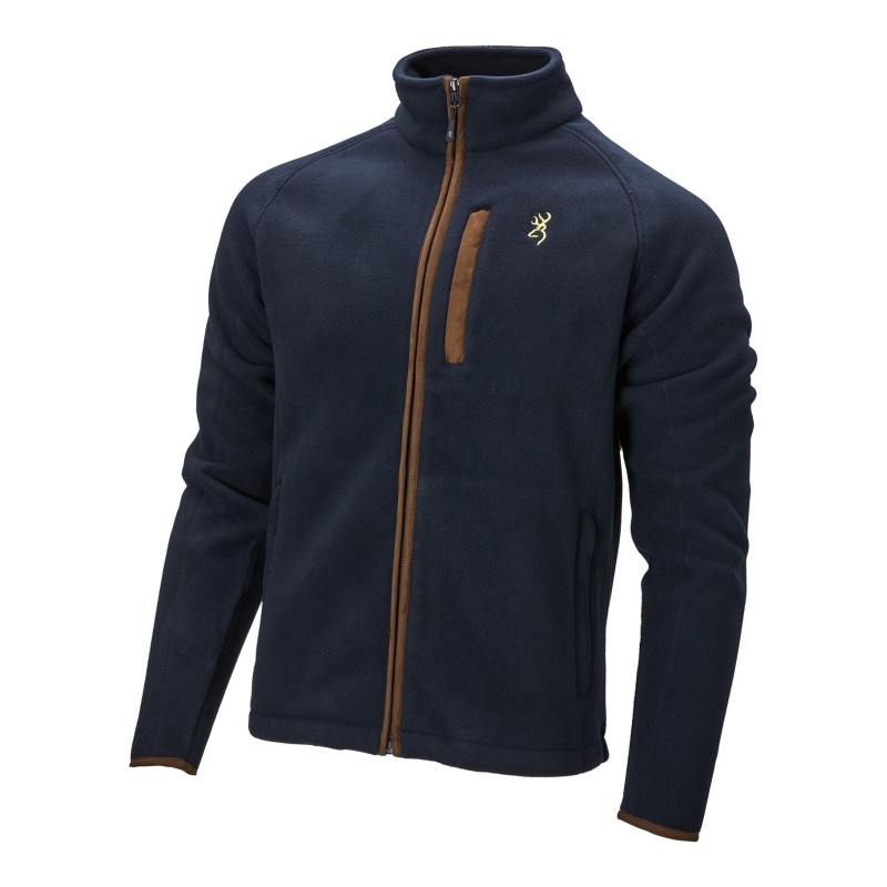 Browning Herren Fleece Jacke, SUMMIT, blau