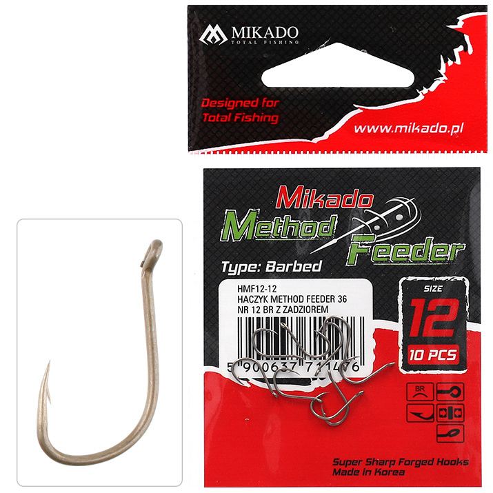 Mikado Method Feeder 36 Bronze mit Widerhaken