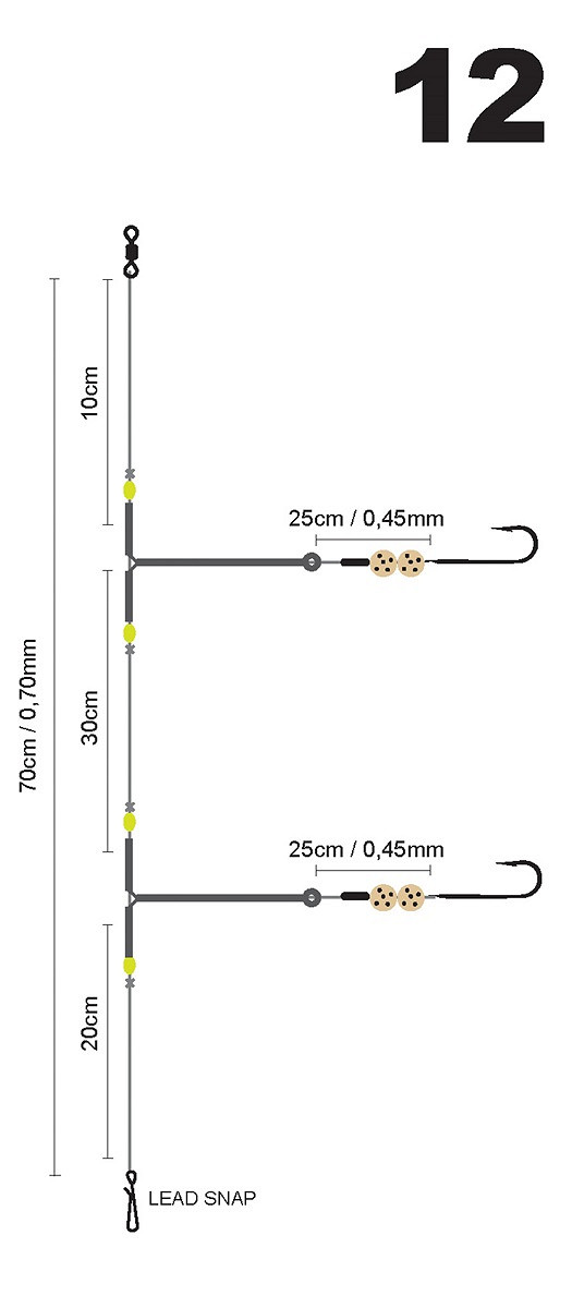 SPRO Salt Rig 12 Metal Boom Polyball Gold Meeresvorfach