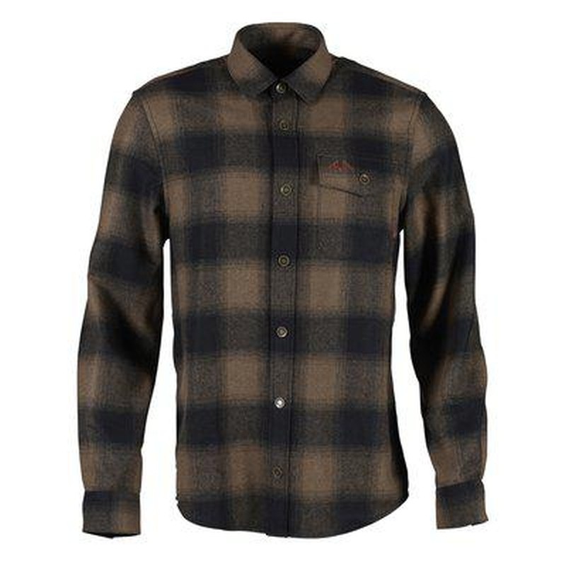 Swedteam Herren Hemd Lynx Wool Dark Sand