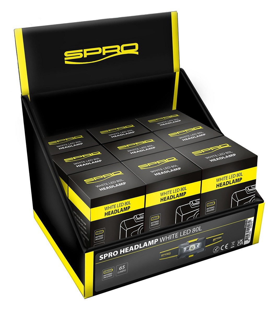 SPRO Headlamp White LED 80L Stirnlampe