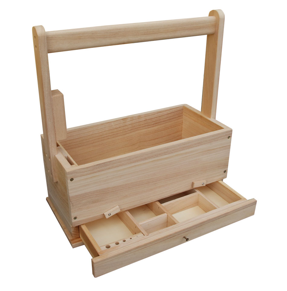 RuBee® Imker-Werkzeugkiste aus Vollholz mit Schubfächern