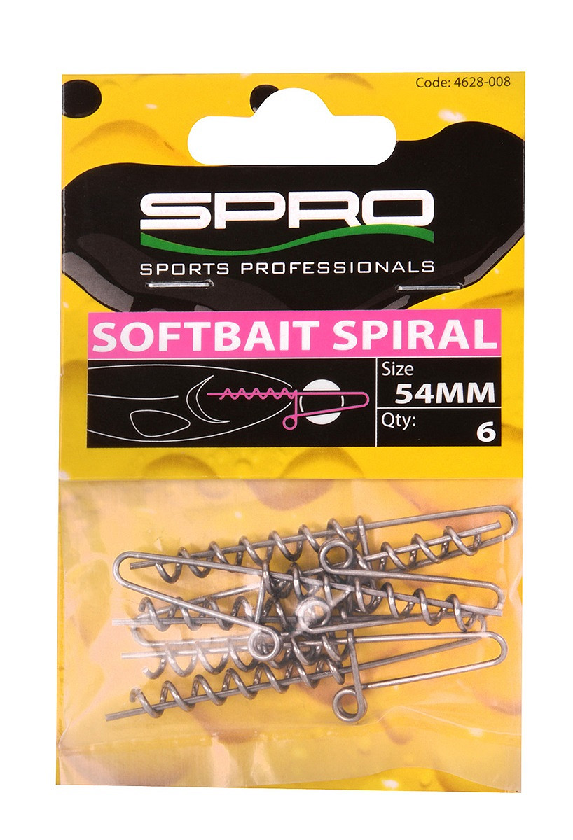 SPRO Softbait Spiral 54 mm Einschraubspirale – 6 Stück
