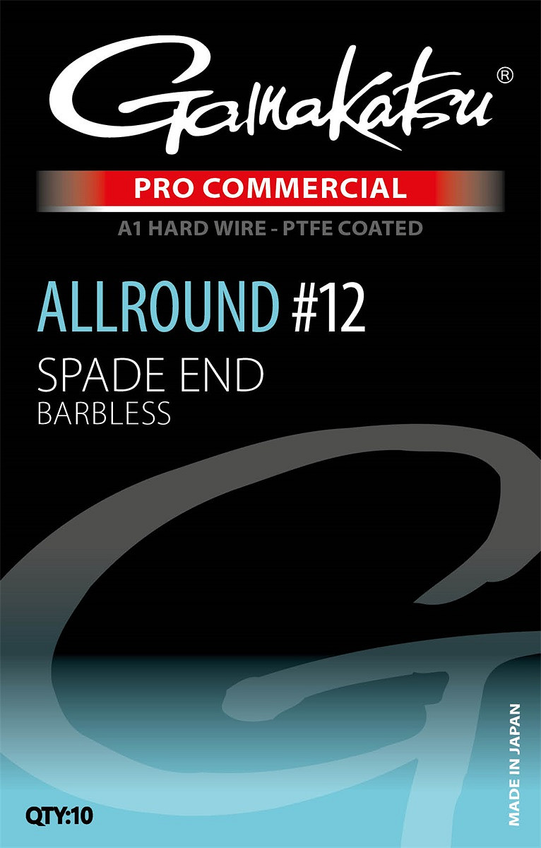 Gamakatsu Pro Commercial Allround Spade Angelhaken – 8 Stück