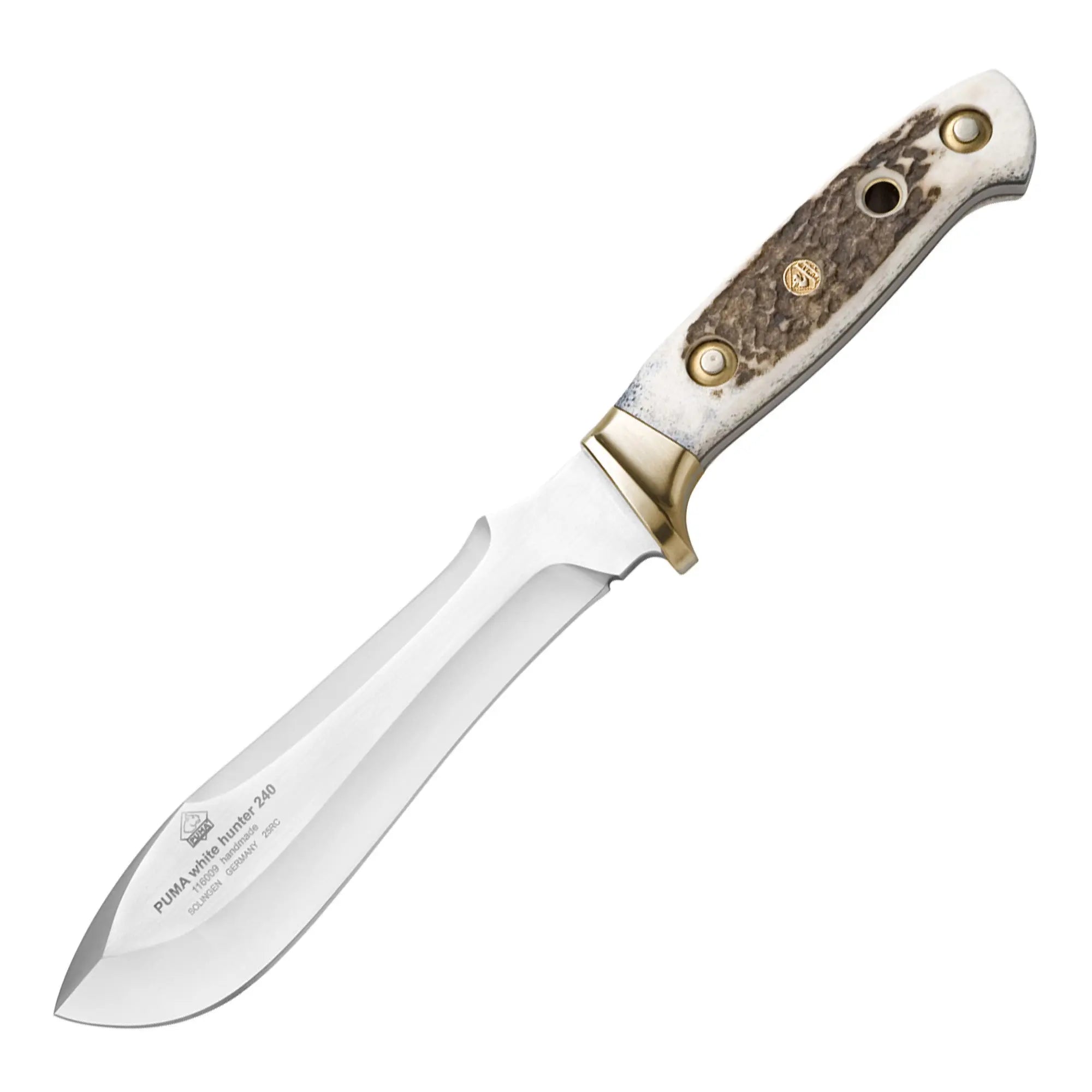 Puma White Hunter 240 Jagdmesser – Hirschhorn, Made in Germany