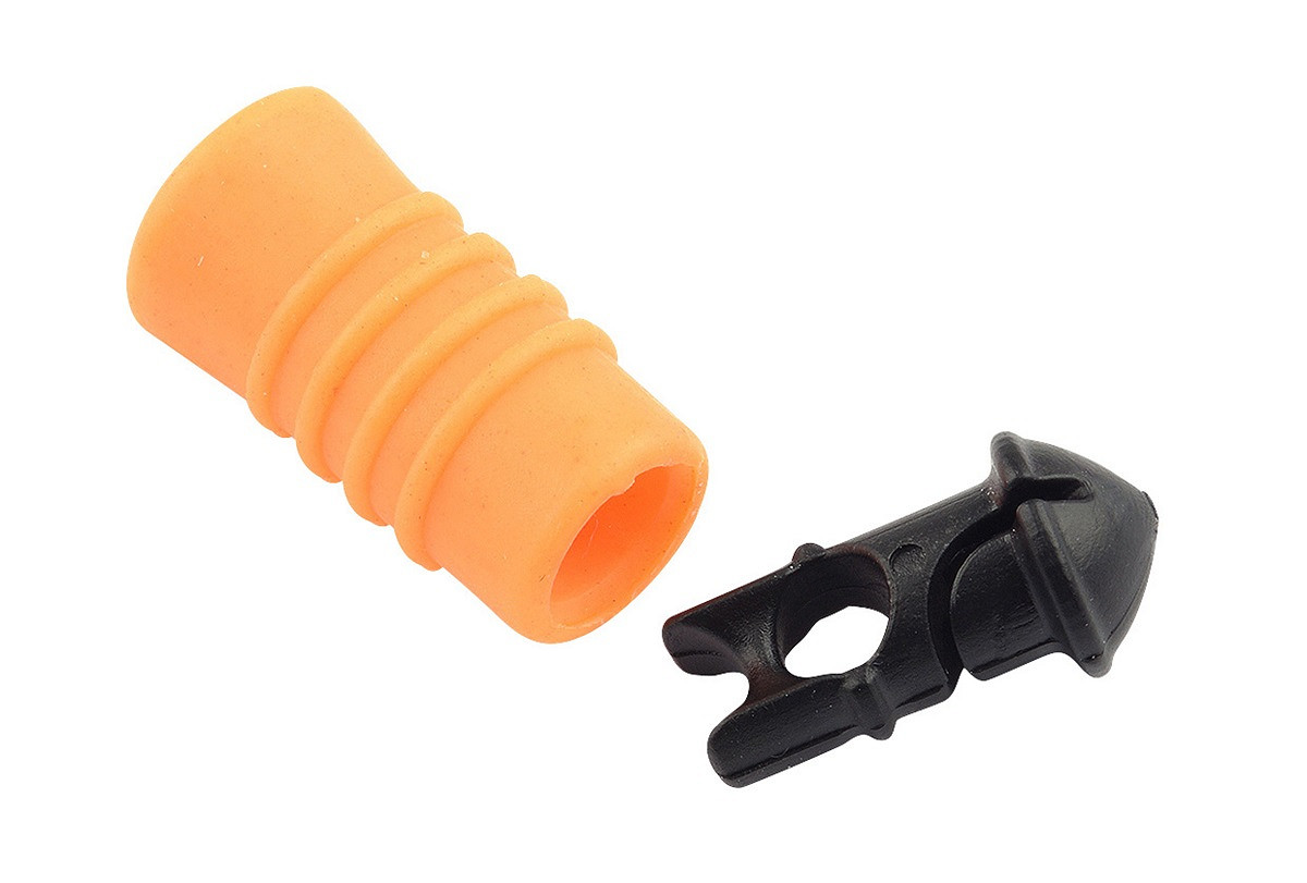 Cresta Soft Cap Hollow Connectors Gummizug-Verbinder – 2 Stück