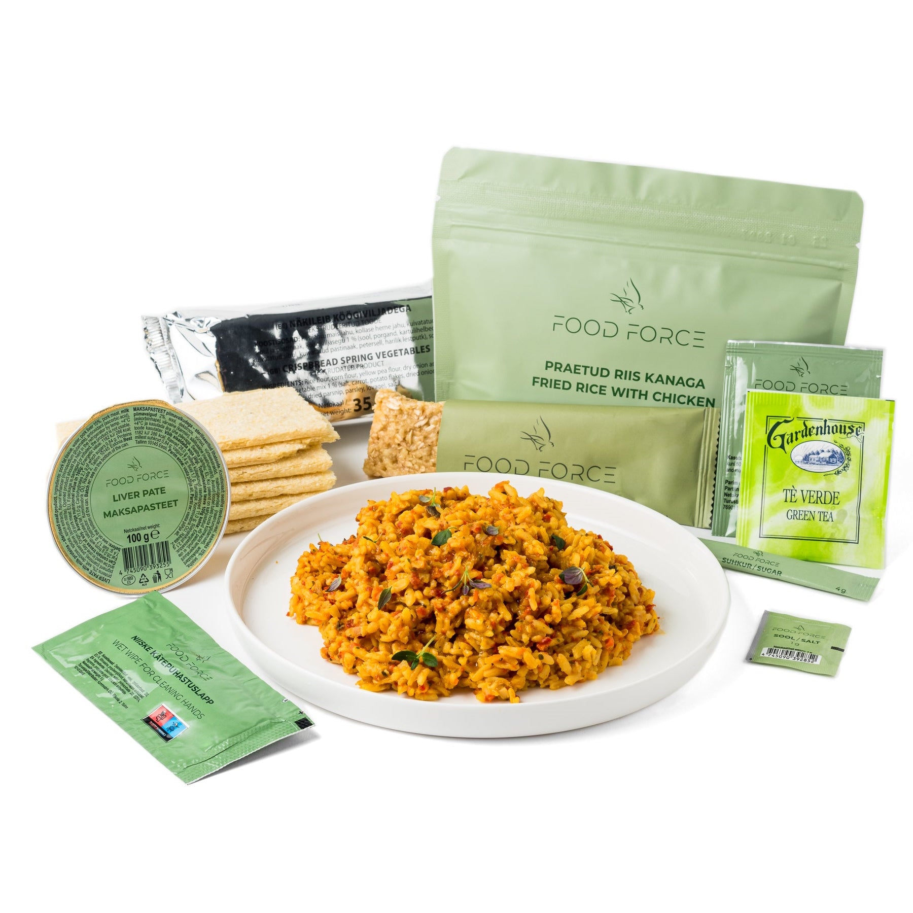 Food Force Ration gebratener Reis mit Huhn 362 g