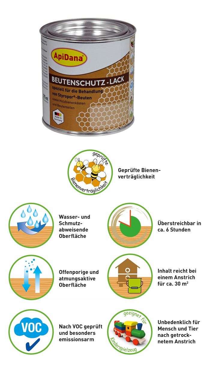 ApiDana Beutenschutz-Lack – 0,375 Liter