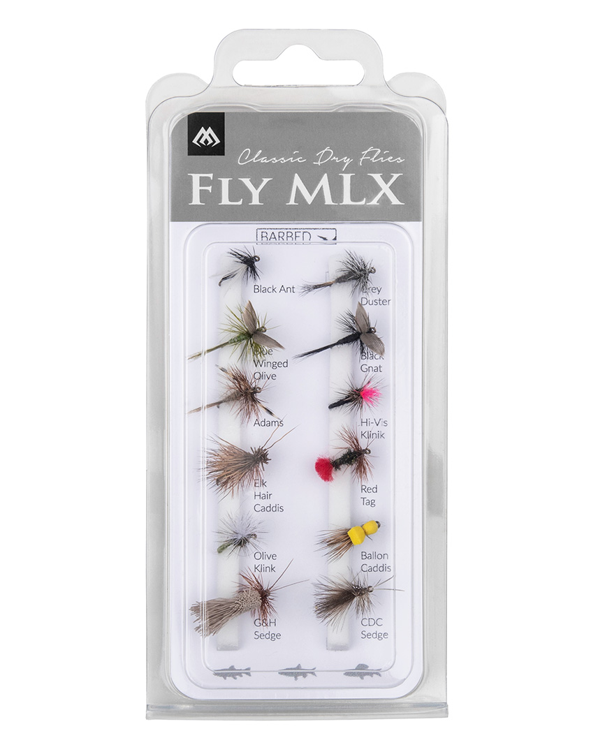 Mikado Set Künstliche Fliegen Dry Flies Barbed