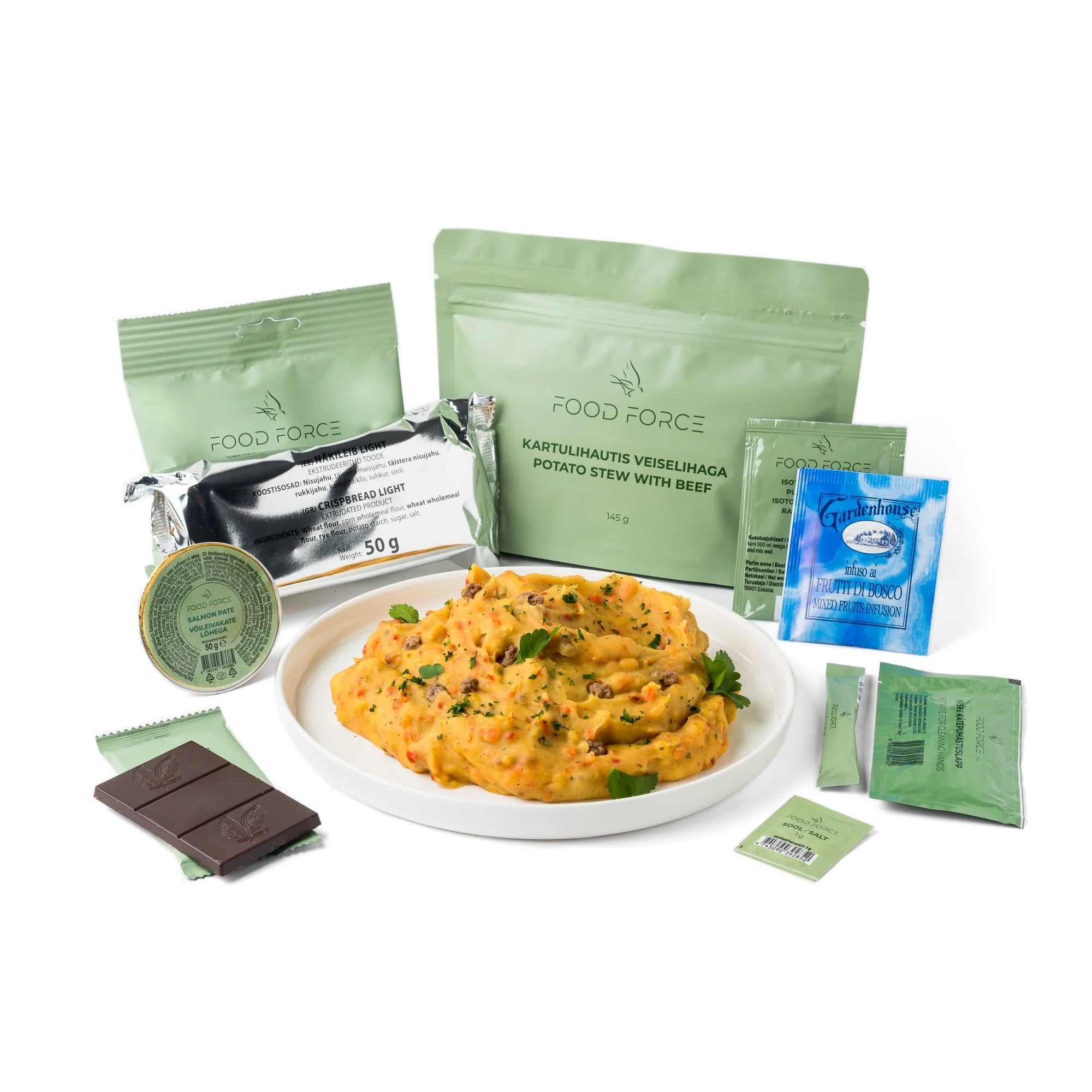 Food Force Ration Kartoffeleintopf mit Rind 317 g