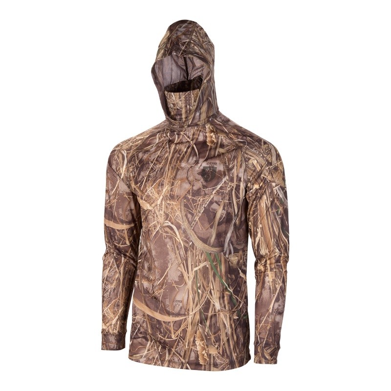 Browning Herren Langarmshirt mit Kapuze TEAMSPIRIT RTMAX7-Tarnmuster