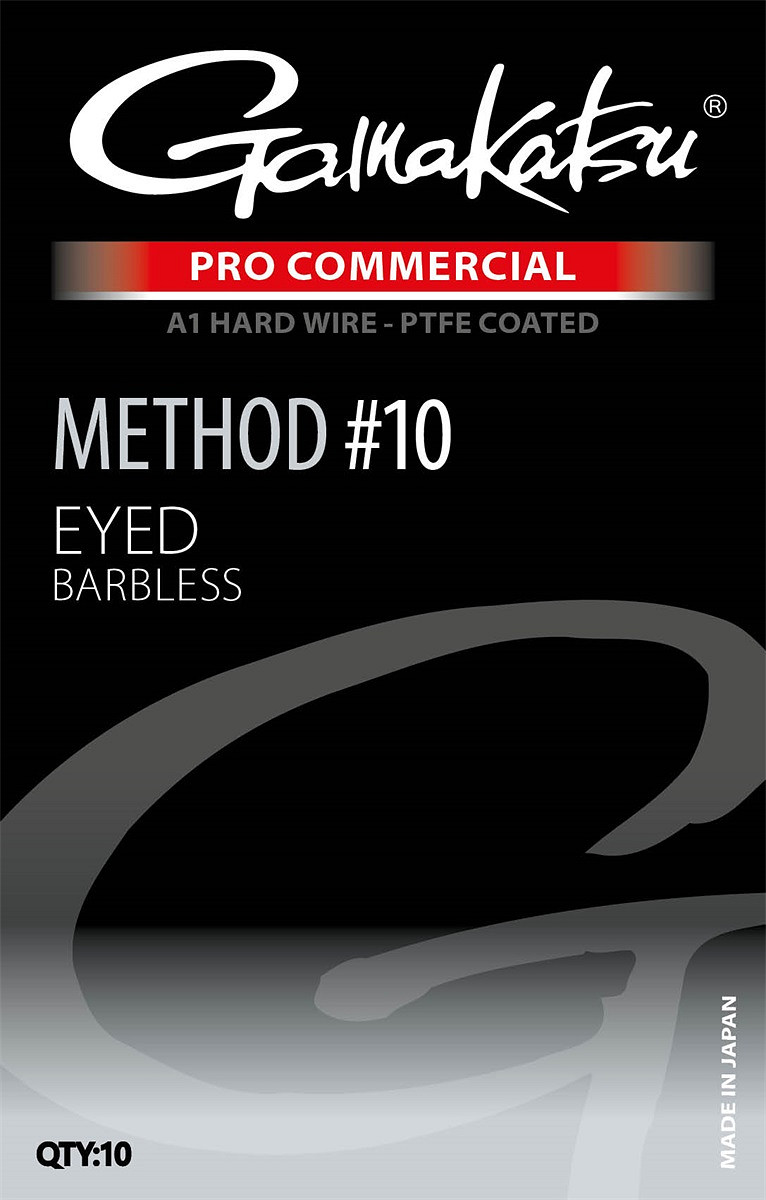Gamakatsu Pro Commercial Method Eyed Methodfeederhaken – 8 Stück