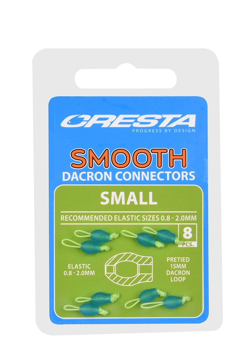 Cresta Smooth Dacron Connectors Gummizug-Verbinder – 8 Stück