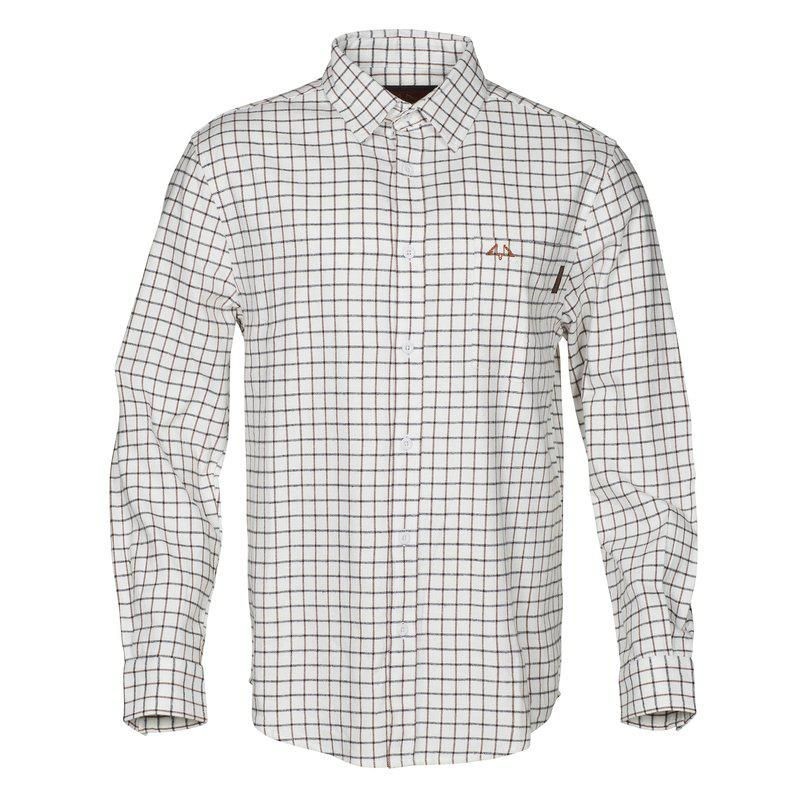Swedteam Herren Flanell Hemd Ultra Off White