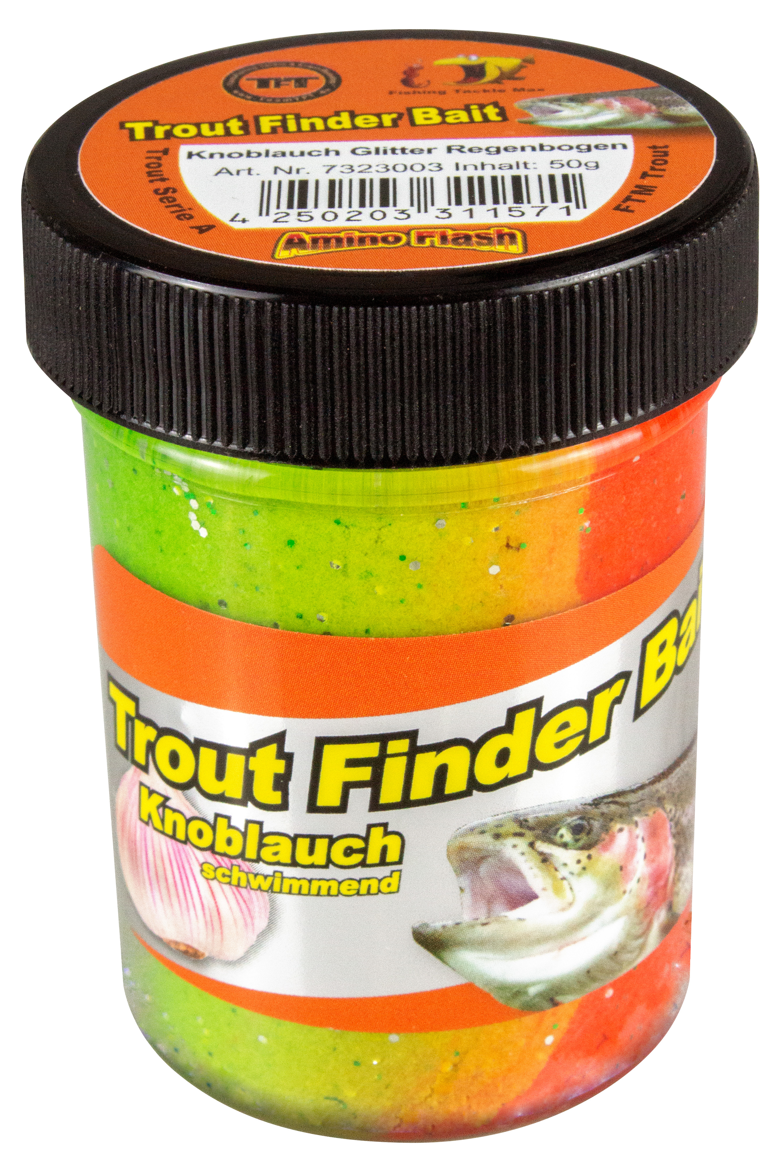 FTM Trout Finder Bait Knoblauch Glitter