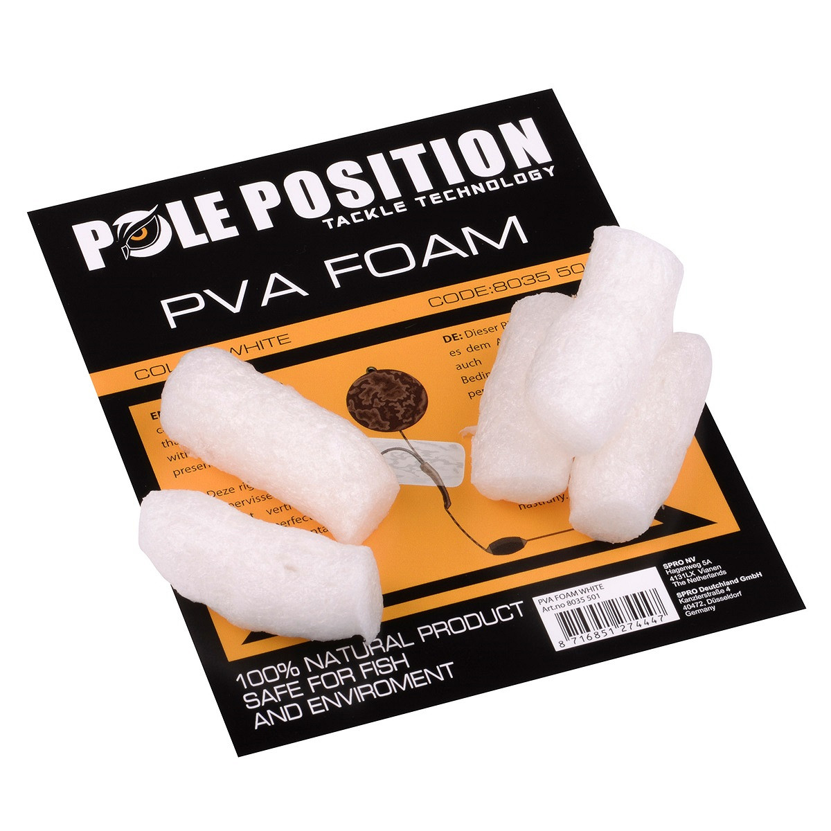 Pole Position Soluble Foam Chips White Rig-Schaum