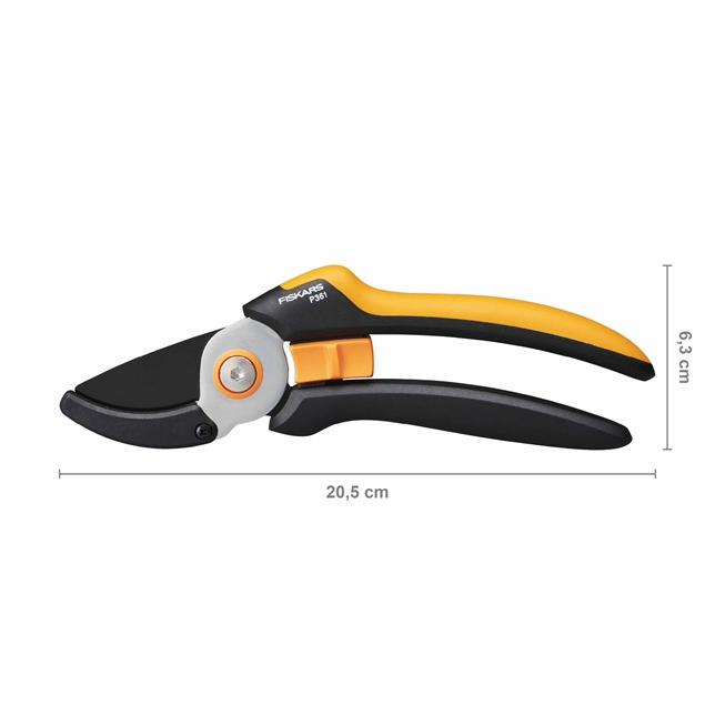 Fiskars P361 Solid Amboss-Gartenschere 20 mm