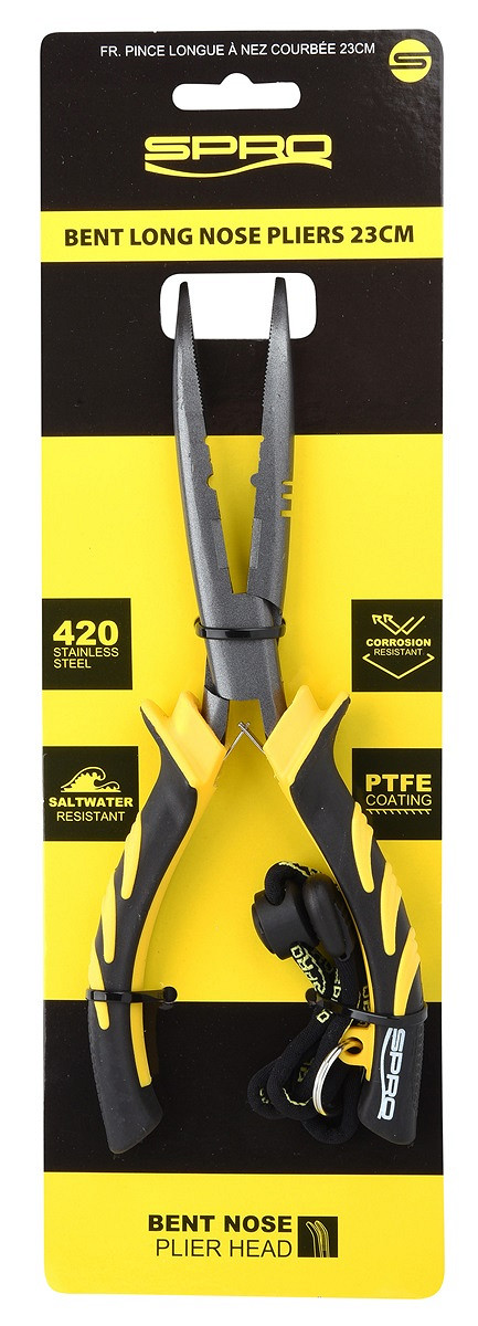SPRO Bent Long Nose Pliers 23 cm Spitzzange gebogen