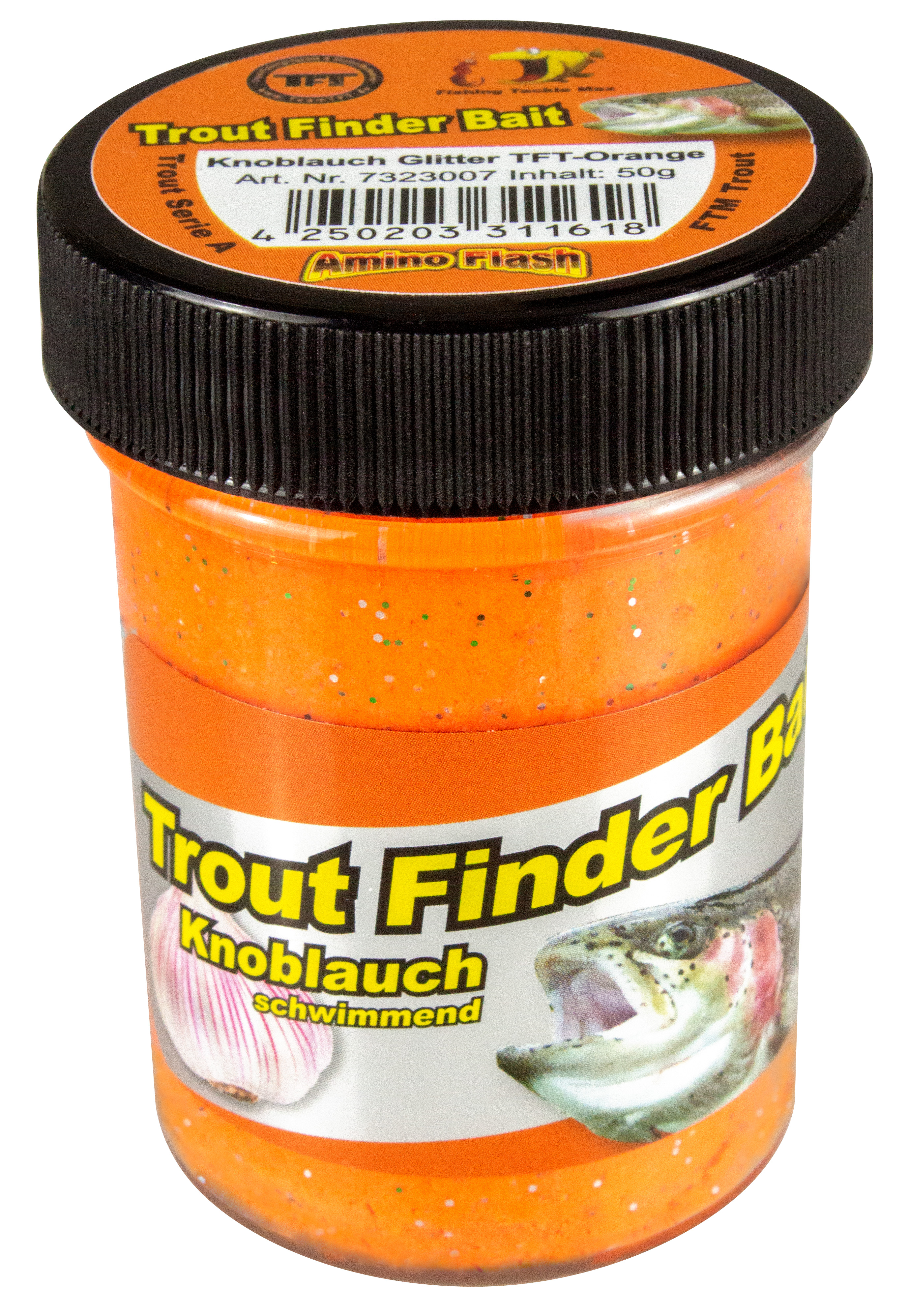 FTM Trout Finder Bait Knoblauch Glitter